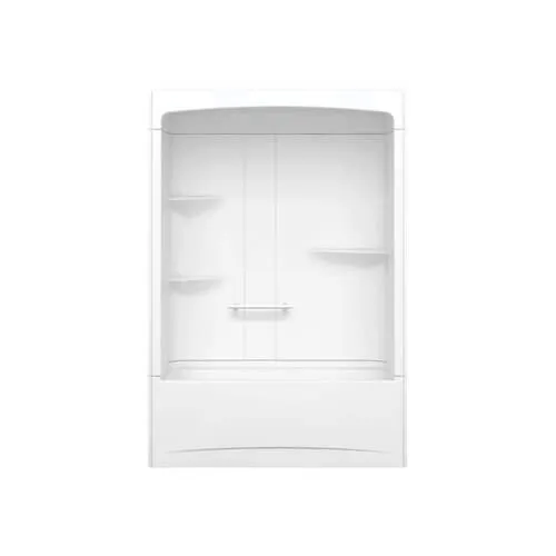 Camelia 60L x 32W x 88H in. 2-in-1 Tub Shower Kit - Shower Stall with Right Drain Bathtub and Bathtub Wall Surround (No Door)