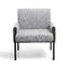 Subrtex Modern Linen Upholstered Accent Armchair
