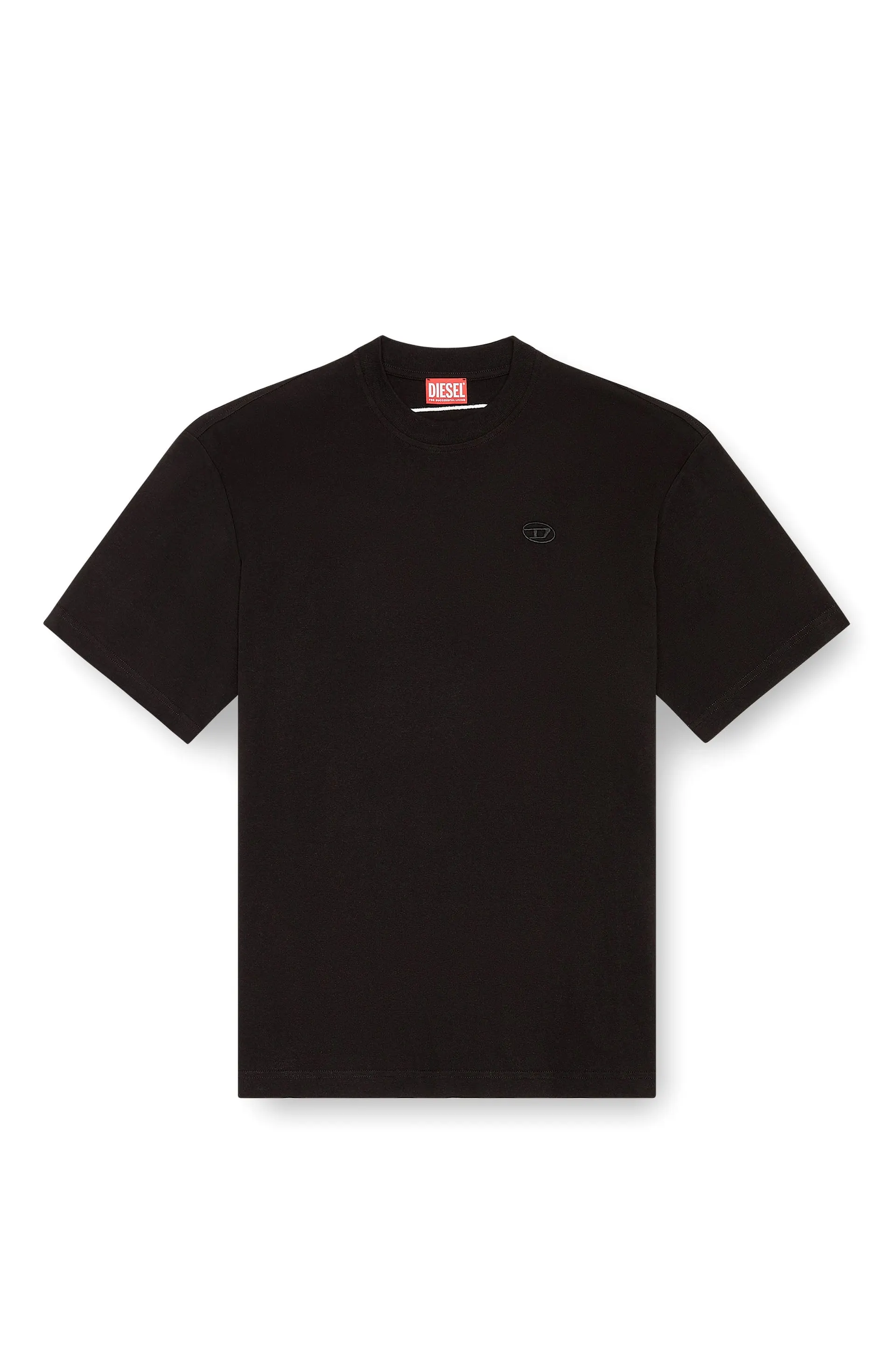 T-shirt with maxi oval D embroidery