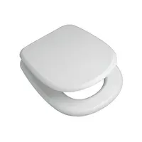 Tapa y asiento para inodoro redondo madera Adriática blanco