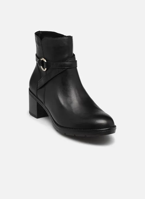Enkellaarzen en boots D2A73 dames zwart