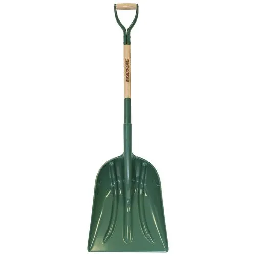 Masterforce® Hardwood D-Handle Scoop Shovel with Poly Head