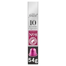 Tesco Finest 10 Accordo Capsules No. 8 Strength 54G