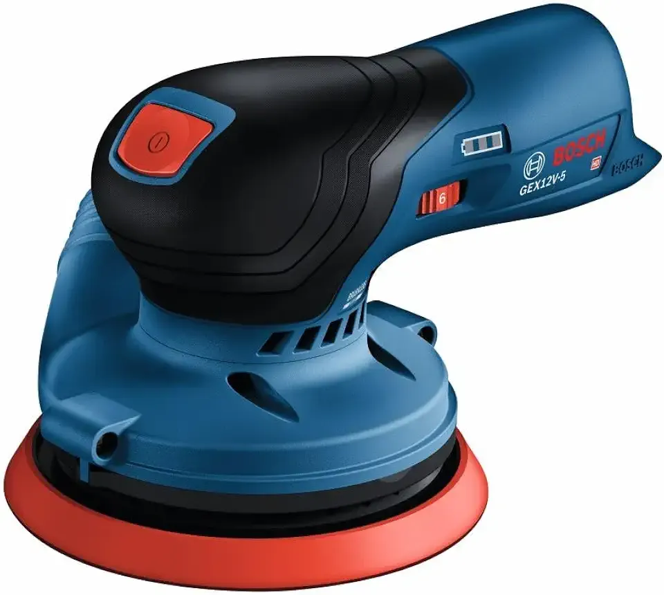 GEX12V-5N 12V Max Brushless 5" Random Orbit Sander - Ergonomic Palm Grip, Dust Collection System, Speed Selector, Soft-Start Technology (Bare Tool)