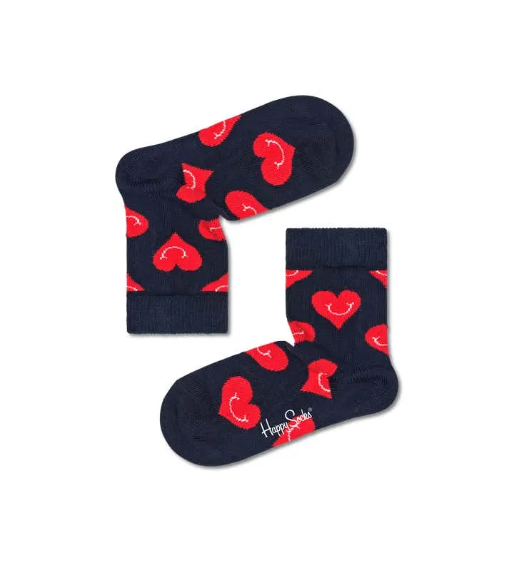 Kids Smiling Heart Sock