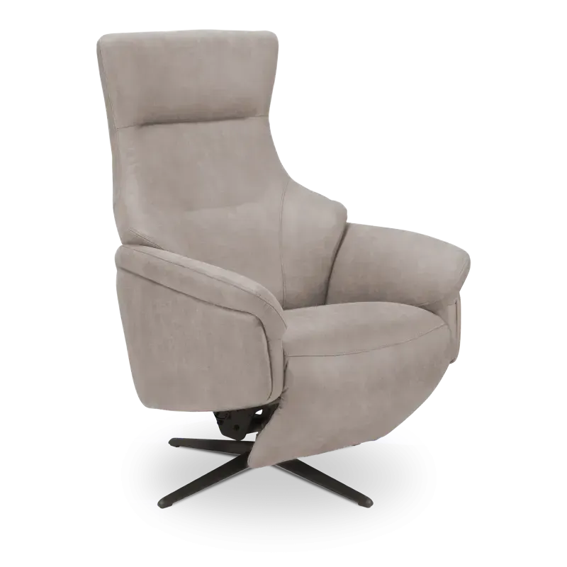 Relaxfauteuil Impreza - handmatig - microleder Oxx Lichtgrijs