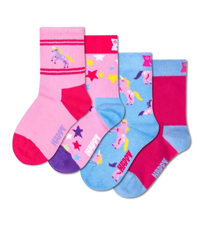 Kids 4-Pack Unicorn Socks