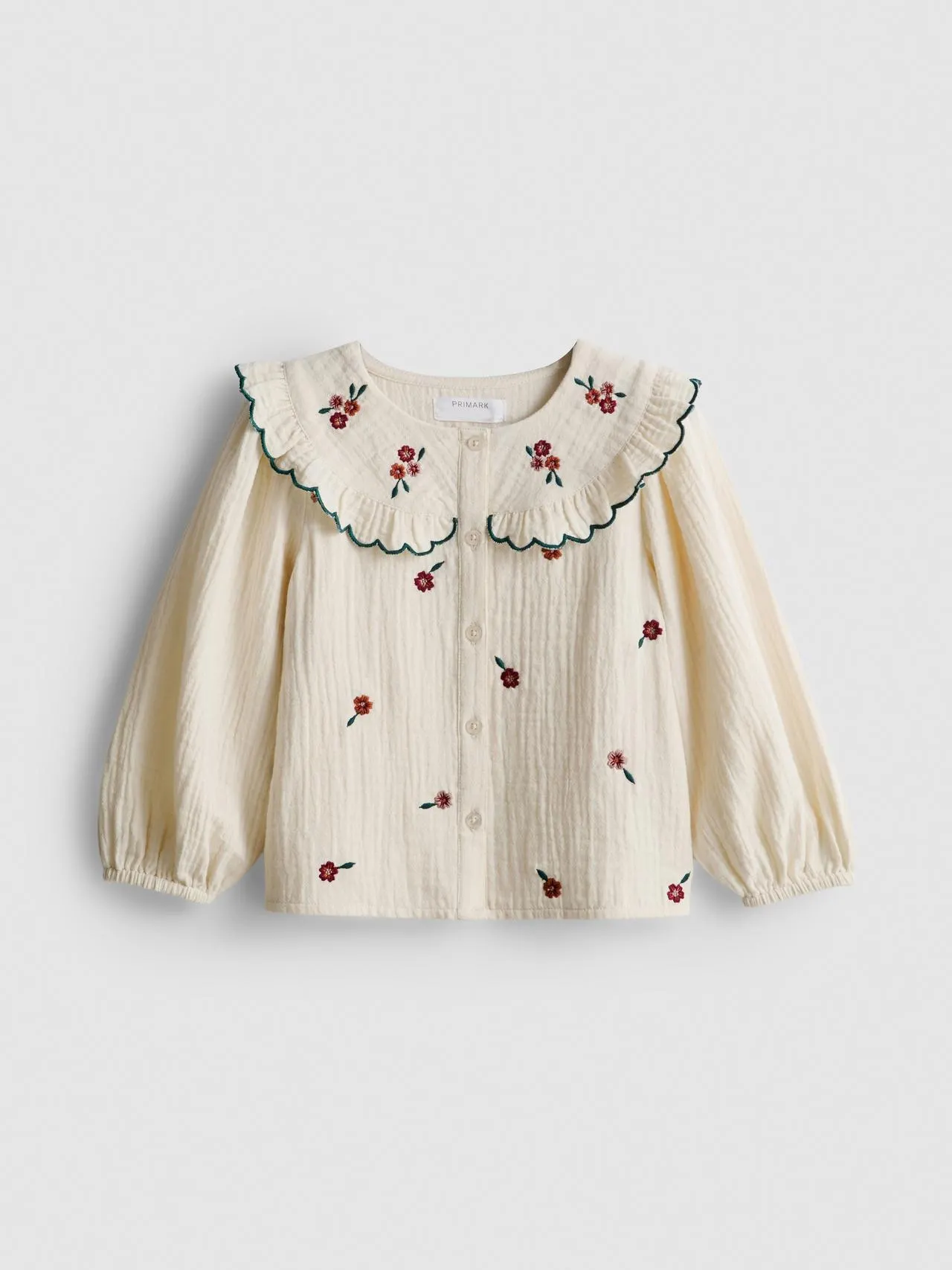 1-9 ans | Blouse à col et broderie florale