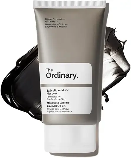 The Ordinary Salicylic Acid 2% Masque, Clarifying Charcoal & Clay Mask for Blemish-Prone Skin