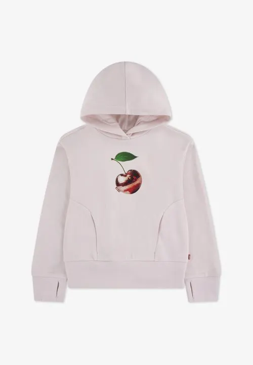 DISCO CHERRY HOODIE - Hoodie - crystal pink