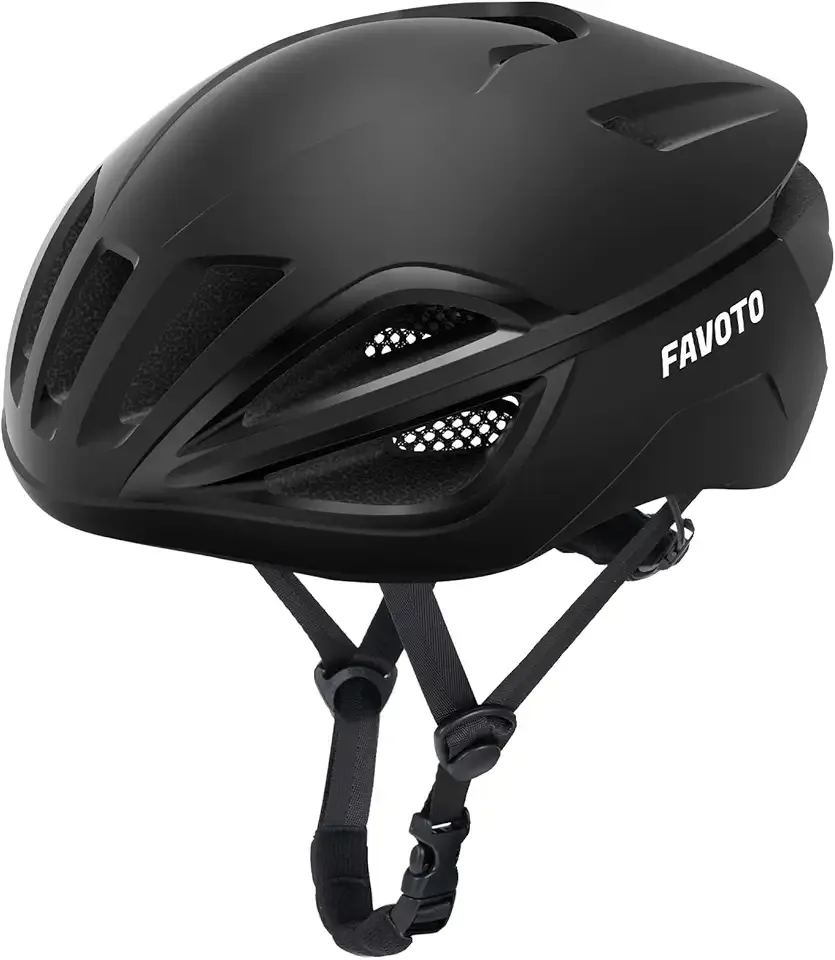 Favoto Adult Bike Helmet for Men & Women, Lightweight Cycling Helmet with Adjustable Fit, Sleek Streamlined Design, Road Commuter & Mountain Riding