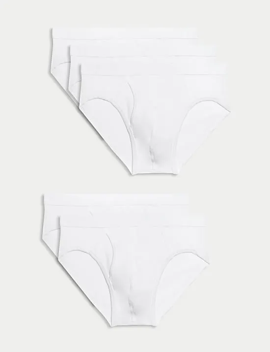 5 Pack Cotton Stretch Cool & Fresh™ Briefs