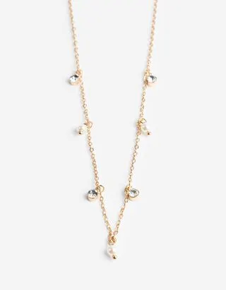 Collana - Pietre decorative - oro