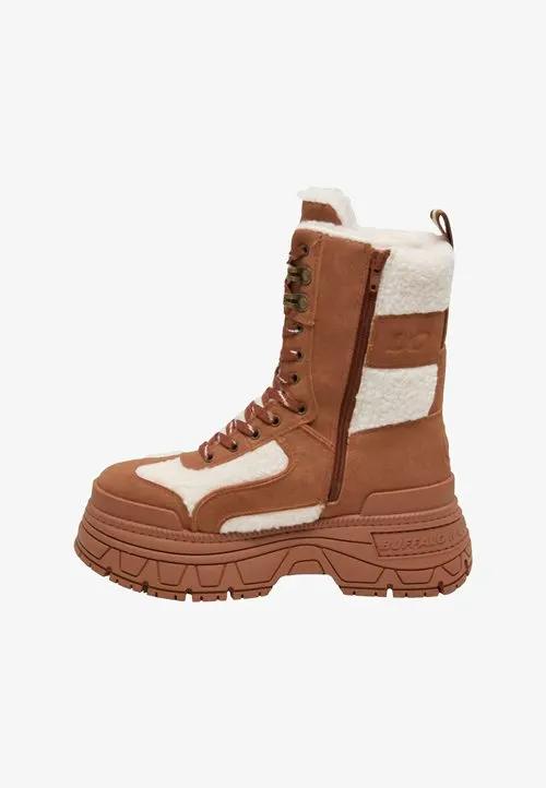 FUSION COM HI WARM - Vinterstøvler - cognac cream