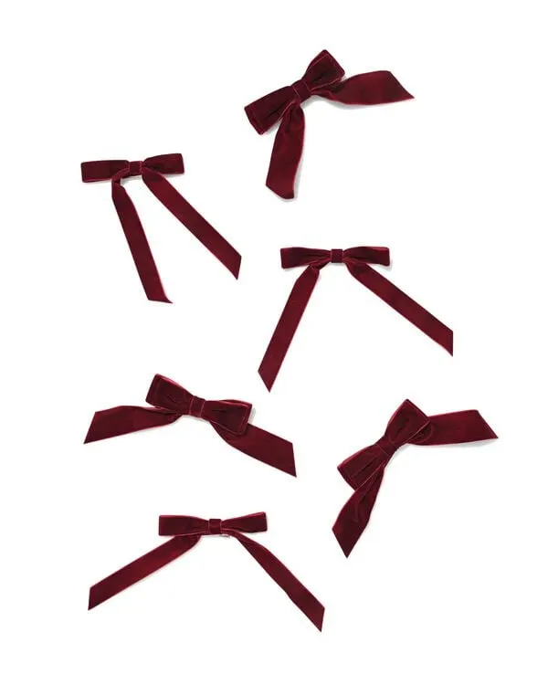 kersthangers strik - 6 stuks
