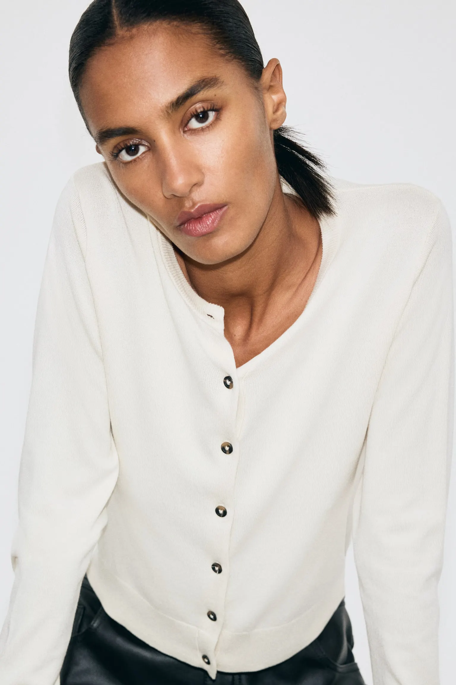 Cárdigan en tejido fino