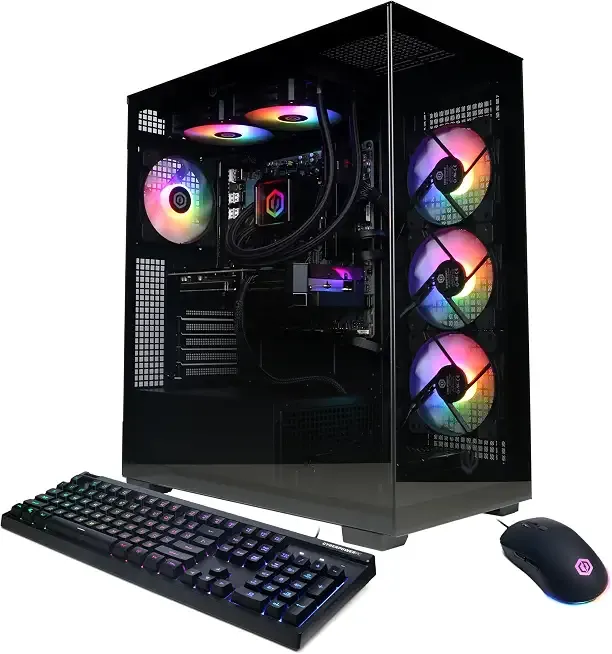 CyberPowerPC Gaming PC, AMD Ryzen 9 9900X, GeForce RTX 5070 12GB