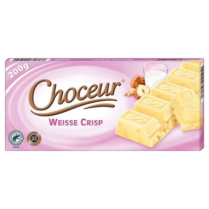 CHOCEUR Schokolade 200 g, Weiß & Crisp