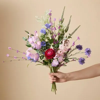 Zijden kunstbloemen | Boeket Kleurenpracht