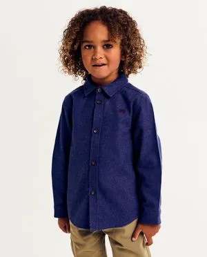 Blauw hemd, regular fit