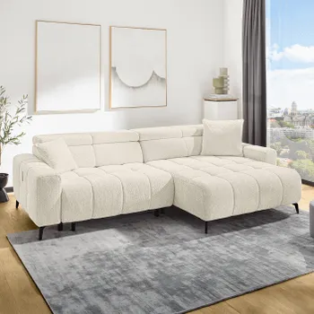 Hoeksalon CLIFTON Elek. Diepteverstelling Beige B290