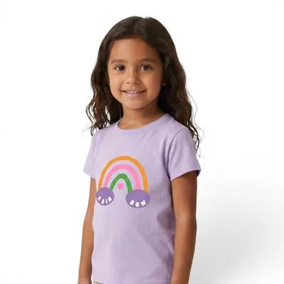 Playera Fantastic Niña Estampado Frontal Arcoíris