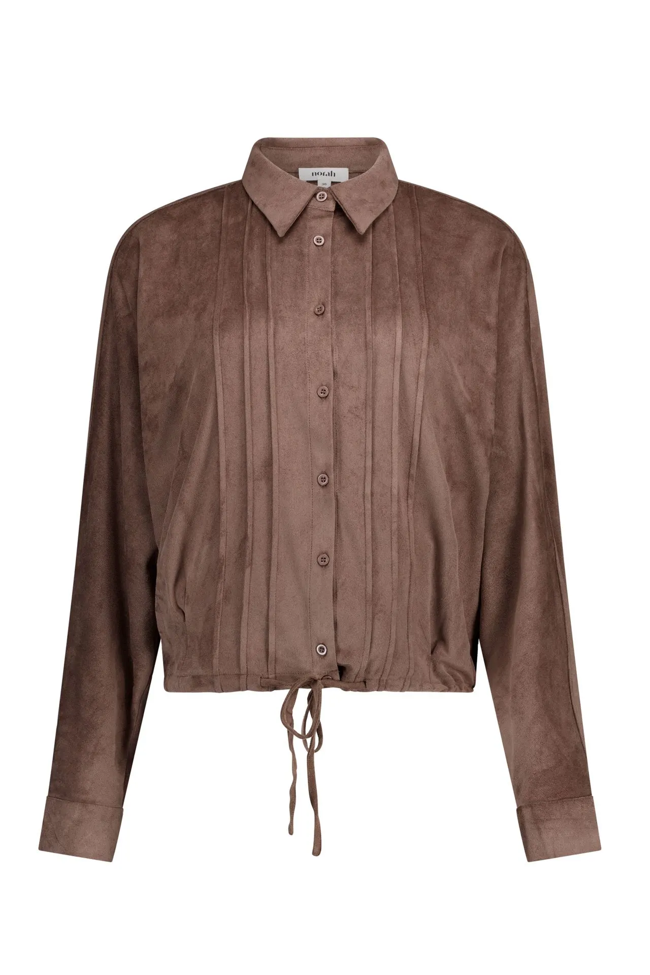 Taupe suèdine blouse