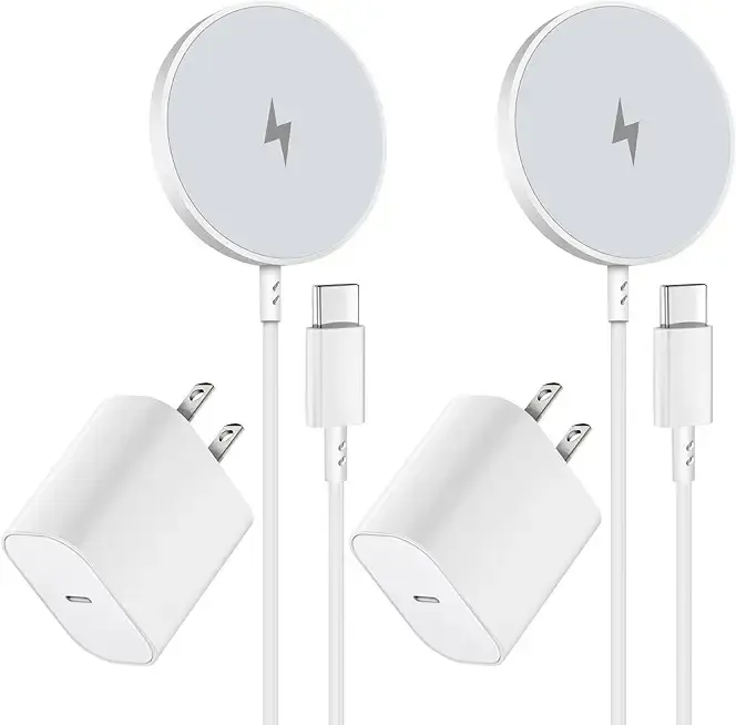 Magnetic Wireless Charger for iPhone 16 15 Wireless Charging,Fast Mag-Safe Charger 2Pack 6FT with Apple USB C Charging Block for iPhone 16 Pro Max/16Pro/15 Pro/16/15/14/13/12/Plus/AirPods 3/2/Pro 2