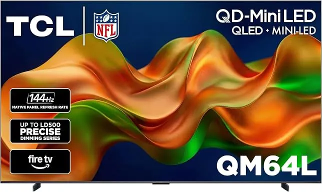 TCL 98-Inch QM64L Series | Mini LED QLED 4K HDR Gaming TV for Sports & Movies | 98QM64L, 2026 | 144Hz VRR, Dolby Vision Atmos, Alexa+ V…