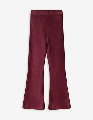 Leggings - Velluto - rosso scuro