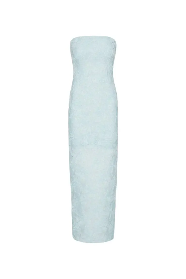 Mesh Tube Dress - Blå