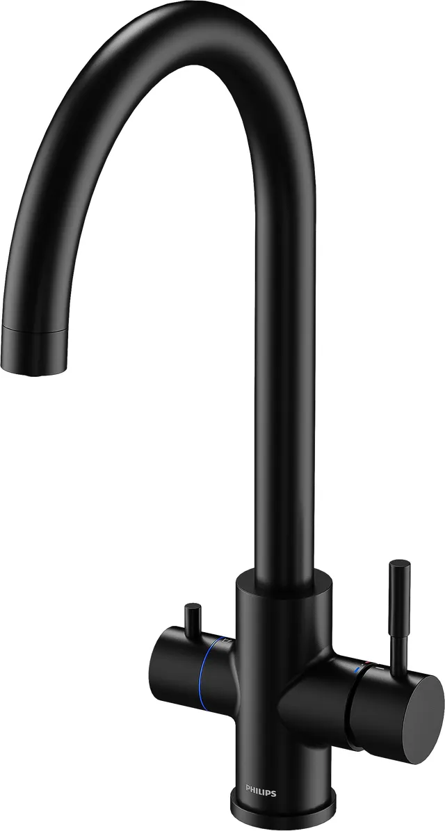 Grifo de cocina caño alto osmosis 3 vías PHILIPS ASH3512/10 negro mate