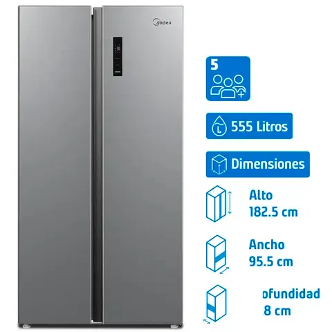 Refrigerador 2 Puertas Side by Side No Frost 555 Litros Inox MDRS710FGE50IN