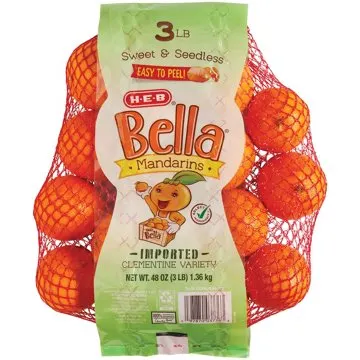 H-E-B Bella Mandarins, 3 lb bag