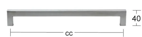 MØBELHÅNDTAK 1595 96MM RUSTFRI SB