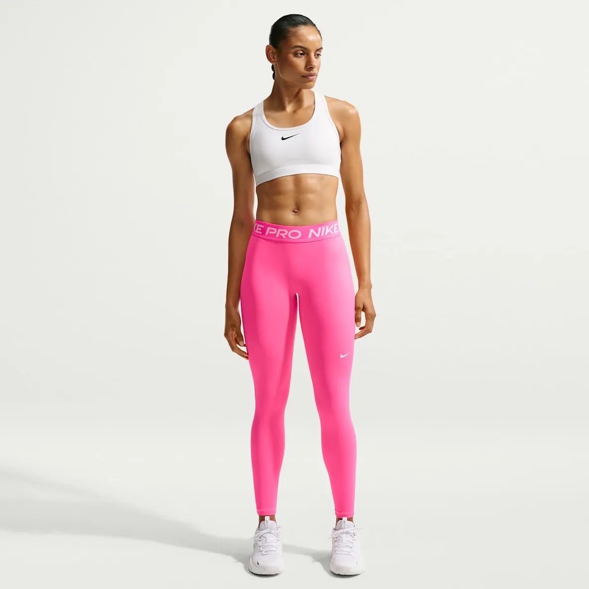 Leggings i full lengde med mellomhøyt liv til dame