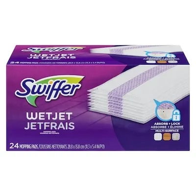 WetJet Spray Mop Multi-Surface Floor Cleaner Pad Refill, 24 count