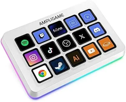 FIFINE AmpliGame Gaming Controller with 15 Shortcuts f…