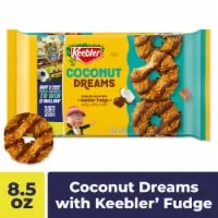 Keebler Coconut Dreams Coconut and Caramel Cookies Coated in Keebler Fudge