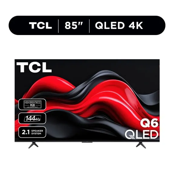 TCL 85 Class Q6 QLED 4K UHD HDR Smart Google TV (NEW 2024) - 85Q651G $698.00 Was $798.00