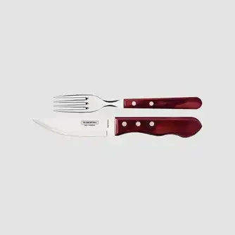 Tramontina Churrasco Jumbo Steak Cutlery Set 12Pc Red