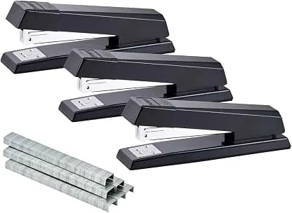 Bostitch Office No-Jam Premium Desktop Stapler, Fu…