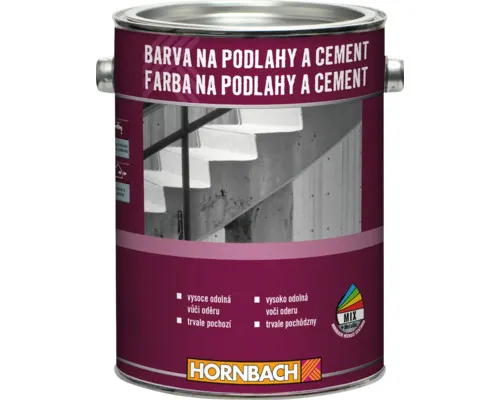 Barva na podlahy a cement HORNBACH 0,75 l RAL 7016 antracitová šedá