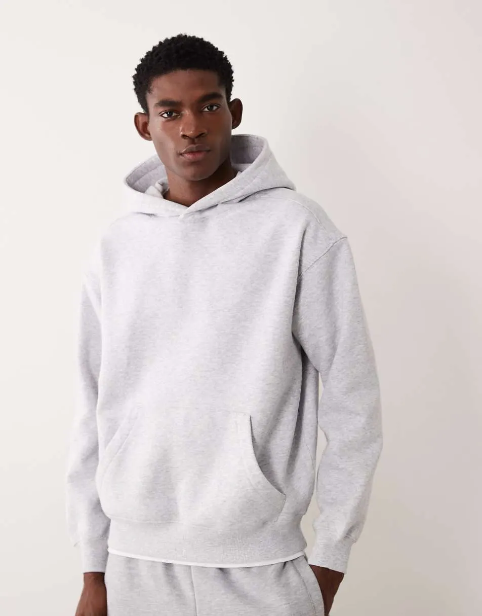 Cotton On box fit hoodie in grey marle