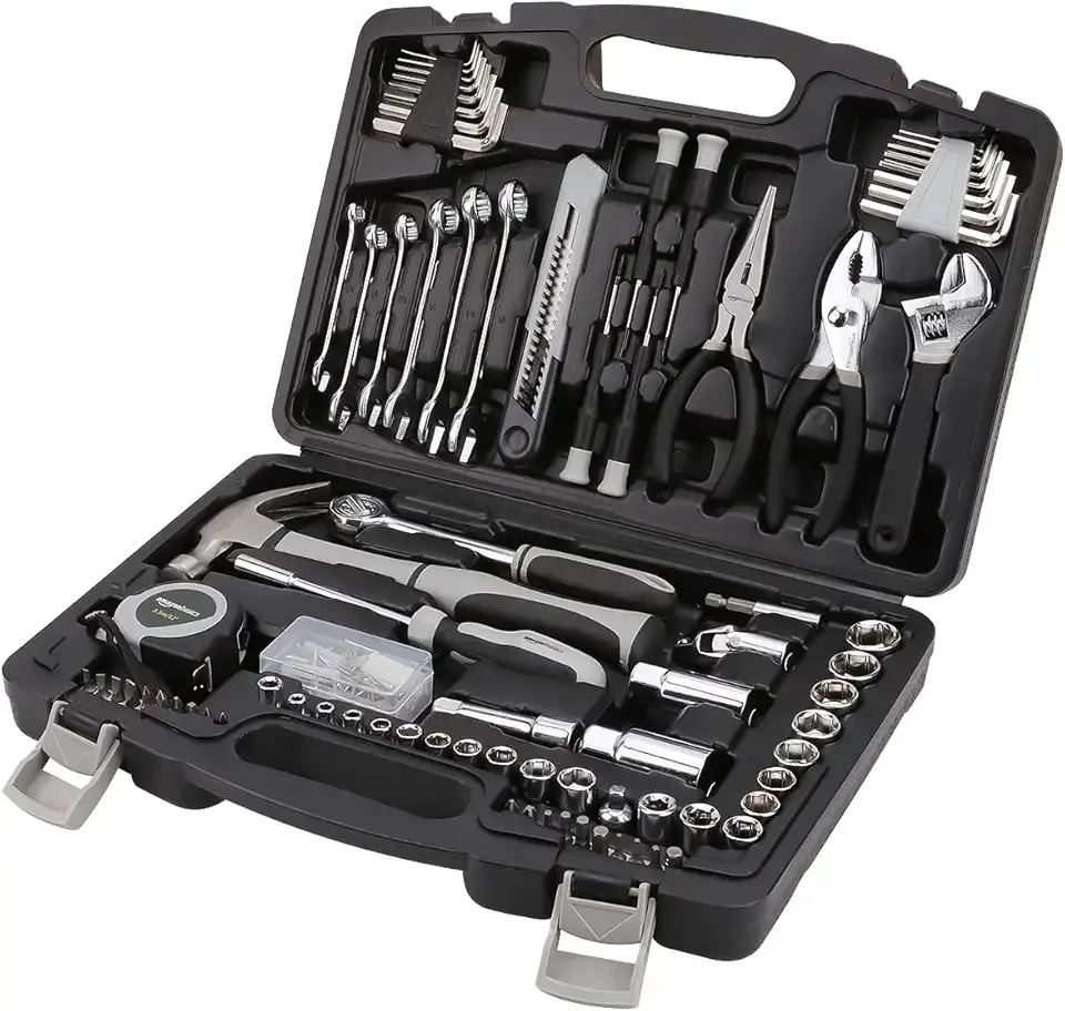 AmazonBasics 131-Piece General Household Hand Tool Set
