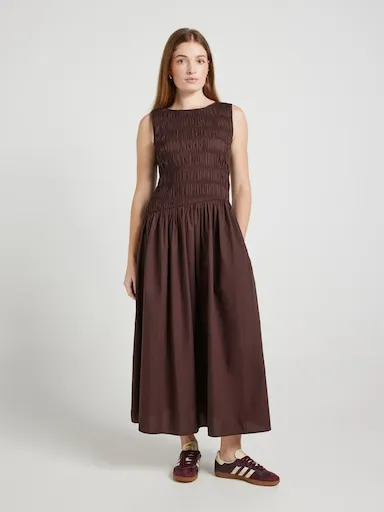 Giselle Rouched Midi Dress