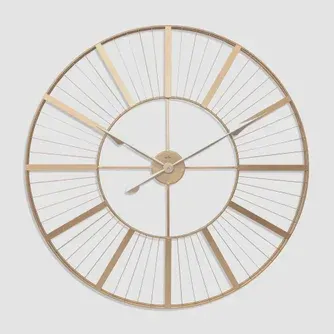 Acctim Gardner XXL Indoor/Outdoor Wall Clock Gold 80cm