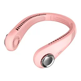 Rechargeable 3-Level Hands-Free USB Neck Fan (Pink)