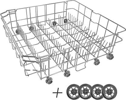 【𝟮𝟬𝟮𝟲 𝙐𝙥𝙜𝙧𝙖𝙙𝙚𝙙】DD82-01384A DD81-02295A Dishwasher Lower DishRack For Samsung Parts Assembly (Exact 22.5'' D* 20.5'' W) Bottom Rack - Helps Restore Smooth Sliding & Stable Dish Loading 【𝟮𝟬𝟮𝟲 𝙐𝙥𝙜𝙧𝙖𝙙𝙚𝙙】DD82-01384A DD81-02295A Dishw…