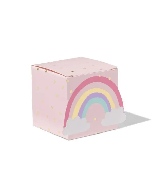 vouwbare cadeaudoosjes 13x12.5x2cm papier prinses - 6 stuks